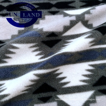 printing 100 polyester knit flannel fabric for home textile